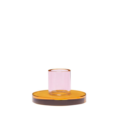 Astra Candleholder Small Pink/Orange