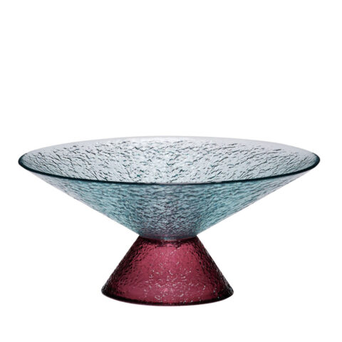 Bonbon Glass Bowl Large Blue/Red