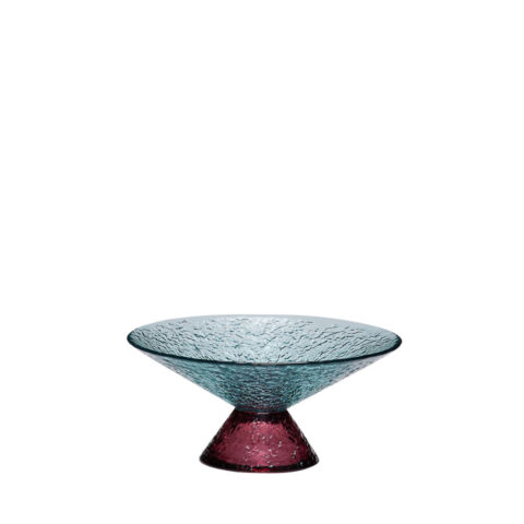 Bonbon Glass Bowl Medium Blue/Red