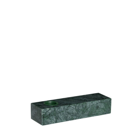 Brick Candleholder Green
