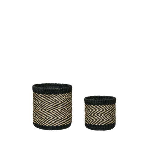 Criss Cross Kurve Sort/Natur (sæt af 2)