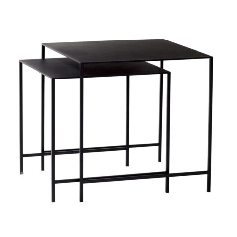 Duo Sidebord Sort (sæt af 2)