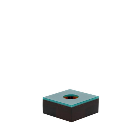 Flux Tealight Holder Green/Brown