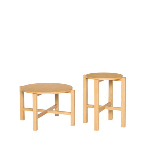 Four Table basse Naturel (set de 2)