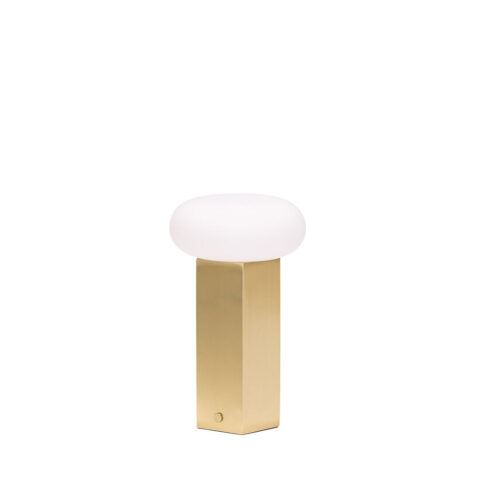 Low Portable Lamp Brass
