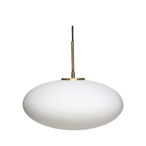Muse Pendant Ellipse White