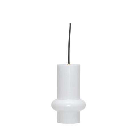 Pilule Pendant Down Shiny White