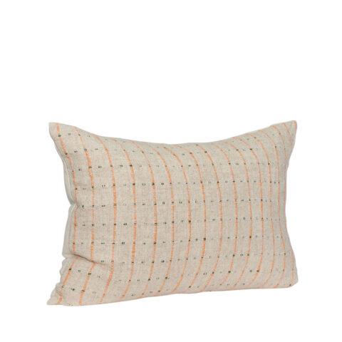 Rhythmic Cushion Beige/Orange/Black