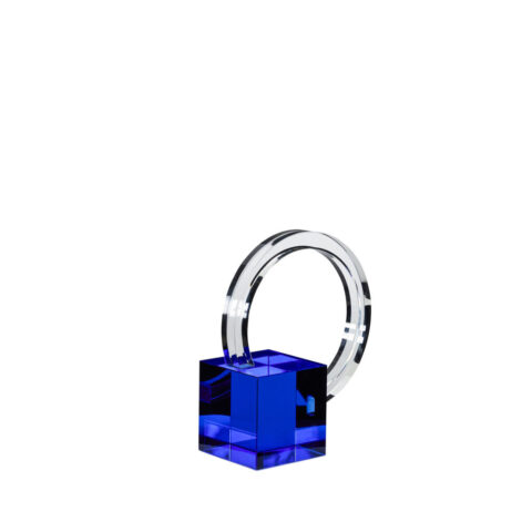 Sculpt Serre-livres Bleu/Transparent