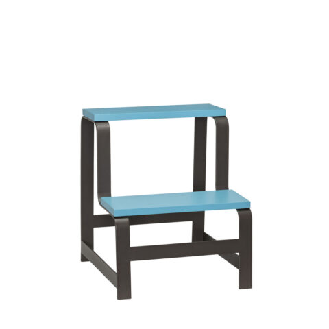 Step Tabouret Bleu/Marron