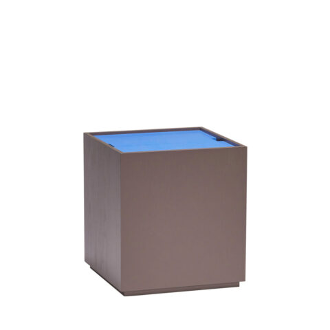 Vault Table d’appoint/Boîte de rangement Marron/Bleu